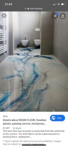 Blue Marble Tile, Concrete Floors Diy, Epoxy Floor Designs, Resin And Wood Diy, Wall Color Combination, Resin Countertops, Beach House Interior Design, Marble Floors, Diy Concrete Countertops