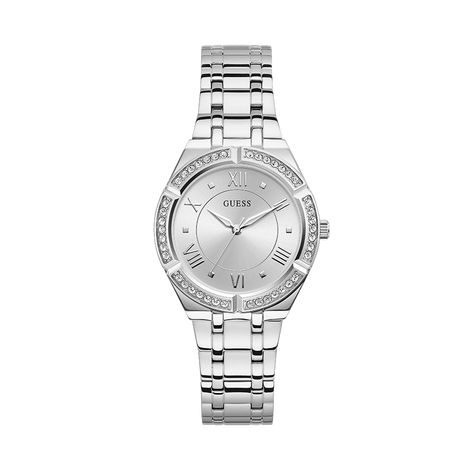 Guess Women Watches, Silver Watches Women, Guess Watch, Analog Watch, Metal Bracelets, Steel Watch, Watches Jewelry, Stainless Steel Bracelet, Silver Watch