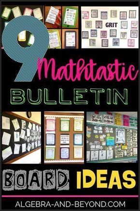 Learn Technology, Algebra Classroom, High School Math Classroom, Math Bulletin Boards, First Classroom, Math Classroom Decorations, High School Math Teacher, Classroom Decor High School, Algebra Activities