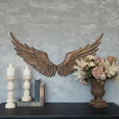 FADED FARMHOUSE | Shop Sales Events Antique Farmhouse Farmhouse Design Plans, Primitive Pineapple, Keyhole Hangers, Angel Wings Wall Decor, Angel Wings Wall, Wing Wall, Metal Wings, Gold Angel Wings, Rustic Wood Walls