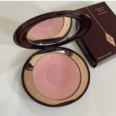 Charlotte Tilbury Blush, Cheek To Chic Blush, Charlotte Tilbury Cheek To Chic, Affordable Lipstick, Evening Eye Makeup, Ethereal Makeup, Natural Wedding Makeup, Fancy Makeup, Makeup Needs