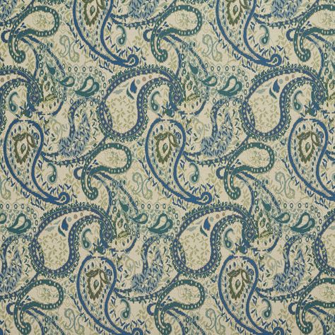 10740-01 Fabric Stains, Waverly Fabric, Blue Stain, Paisley Fabric, Woven Pattern, Pierre Frey, Paisley Pattern, Blue Hues, Fabric By The Yard