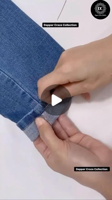 Jeans Hacks Ankle, Jeans Fitting Hacks, How To Alter Jeans, Jeans Lose Hack, Jean Button Hack, Waist Fitting Jeans Hack, Repair Jeans Crotch Tutorials, Hem Jeans Sewing Hack, Jeans Fitting