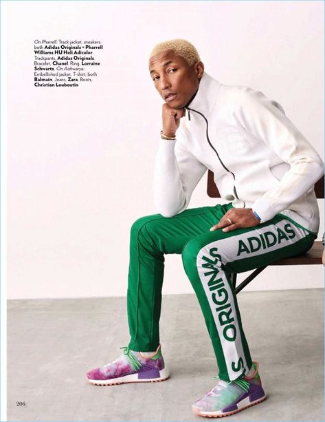 Pharrell Williams Style, Nmd Outfit, Badr Hari, Pharrell Williams In My Mind, Pharrell Williams Vashtie, Pharrell Williams Magazine, Happy By Pharrell Williams, Pharell Williams Adidas, Vogue Shoot