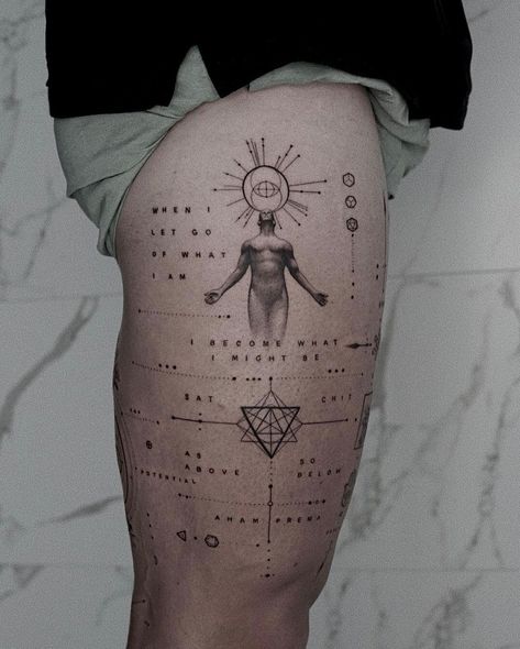 Spiritual Awakening Tattoo For Women, Spiritual Awakening Tattoo, Awakening Tattoo, Spiritual Tattoos For Women, Holy Tattoos, Spiritual Tattoos, Spiritual Beliefs, Black Ink Tattoos, Skin Art