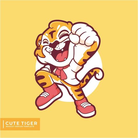 Lion Mascot Design, Cool Mascot Design, Animal Mascot Logo, Tiger Mascot Design, Animal Mascot Design, Cute Mascot Design, Mascot Design Character, Tiger Cartoon Drawing, Mascot Design Ideas