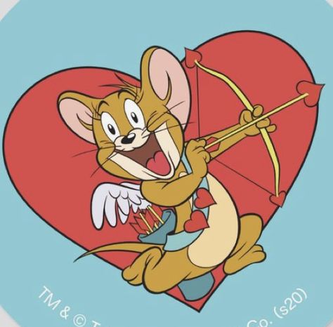 Jerry Painting, Scooby Doo Pictures, Tom Y, Tom Y Jerry, Valentine Hearts, Tom Jerry, Tom And Jerry, Art Drawings Sketches Simple, Valentine Heart