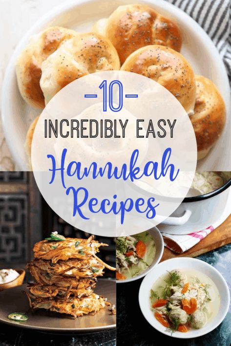 10 Easy Hannukah Recipes That Are Nothing But Basic Easy Hanukkah Recipes, Hanukkah Party Food, Hanukah Menu, Learn To Braid, Hanukah Appetizers, Hannukah Recipes, Hanukkah Dinner, Jewish Holiday Recipes, Jewish Cuisine