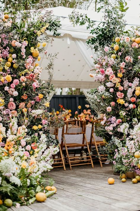 Bridal Arch, Aisle Florals, Ground Garden, Unique Floral Design, Creative Retreat, Bridal Party Attire, Floral Installations, Tent Decorations, Flower Installation