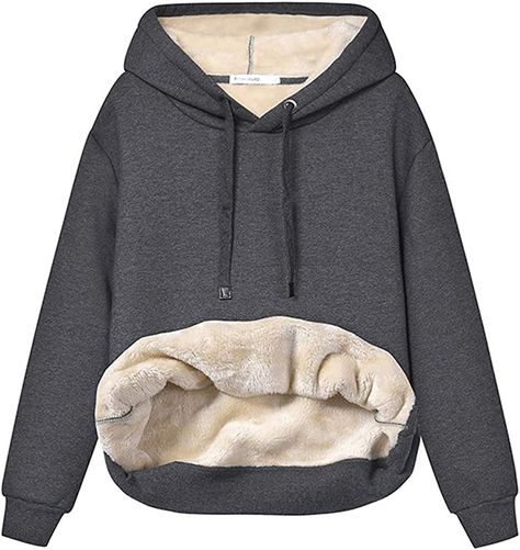 DESIGN – Sherpa fleece lined hoodie which is warm, comfortable, and durable. Long sleeve/ A front kangaroo pocket for a large storage/ Ribbed hem and cuffs/ Adjustable drawstring hood/ Added Warmth and Comfort, Helps block out the cold. Multi colors to choose. OCCASION – Suitable for daily cold weather days, Work, School, exercise, running, home, etc. STYLE – Classic and stylish, specially designed for daily wear in autumn and winter. Trending Hoodies, Cotton Coat Men, Winter Necessities, Hooded Sweater Coat, Chic Workwear, Shopping Queen, Faux Fur Hoodie, Warm Color Palette, Hooded Faux