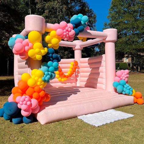 PRICES MAY VARY. 【SIZE】-- The size of pink bounce house is 13x13x10ft. 【QUALITY】-- Pink Bounce House is made of commercial grade PVC material. Perfect for party/rental use. 【OCCASSIONS】 --It is made of strong, quality material to be used multiple times, perfect for rental companies or event planning, birthday party/photography or weddings. 【PACKAGES】-- One Pink bounce house+one equipped 950 air blower. 【CONTACT US】-- We want to make sure that you are completely satisfied with our products. If yo Indoor Toddler Birthday Party Activities, Bouncy House Birthday Party, Pink Bounce House, Rave Wedding, Party Rental Ideas, Kids Party Rentals, Pink Toys, Wedding Castle, 2024 Party