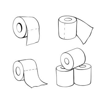 How To Draw A Toilet, Toilet Paper Illustration, Toilet Paper Tattoo, Toilet Paper Drawing, Toilet Sketch, Toilet Drawing, Matching Tats, Round Towel, Fire Tattoo