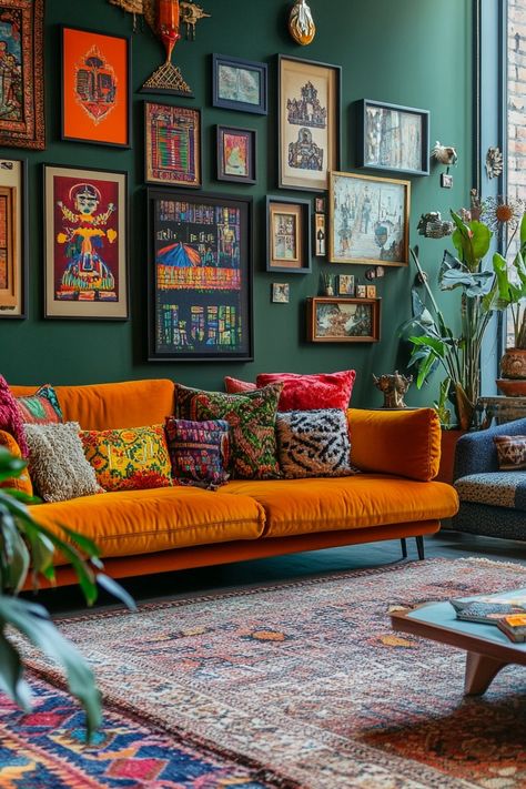 10 Bold Maximalist Decor Ideas To Kick Beige To The Curb Oversized Floor Lamp, Boho Farmhouse Living Room, Interior Paint Schemes, Neutral Coastal Decor, Modern Maximalist Decor, Maximalist Living Room, Maximalist Interior Design, Modern Maximalist, Cute Living Room