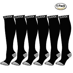 ZUOGE Compression Socks Pack of 6 For Women and Men - Best Medical, Nursing, Travel & Flight Socks - Running & Fitness - 15-20mmHg (S/M/2XL/3XL, Grey) $21.99 Sports Compression Socks, Travel Flight, Foot Injury, Compression Stockings, Sock Packs, Sports Medicine, Running Fitness, Unisex Accessories, Compression Socks