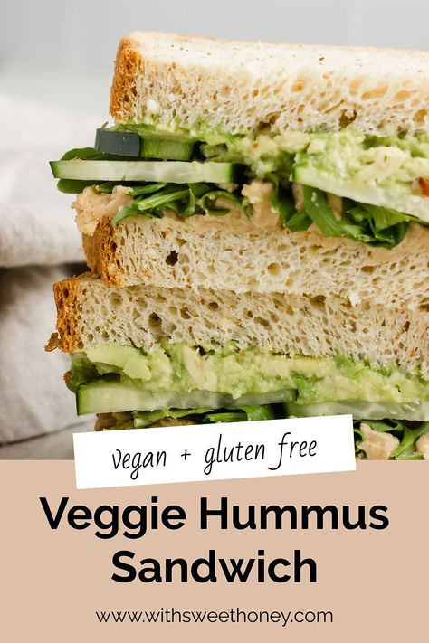 Avocado Hummus Sandwich, Hummus Sandwich Recipes Vegetarian, Hummus Cucumber Sandwich, Cucumber Avocado Sandwich, Vegan Hummus Sandwich, Cucumber Hummus Sandwiches, Hummus Sandwich Recipes, Hummus And Cucumber, Sandwich With Hummus