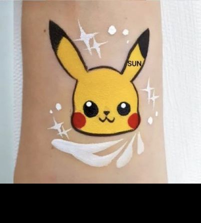 Pokemon Face Painting, Pokemon Face Paint, Pikachu Face Paint, Pokemon Facepaint, Disney Face Painting, Easy Face Painting Designs, Diy Face Paint, Pokemon Faces, Face Painting Tips