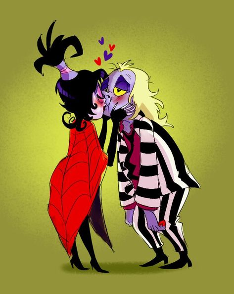 Beetlejuice and Lydia Beetlejuice Artwork, Lydia Deetz Cartoon, Beetlejuice And Lydia, Beetlejuice Lydia, Lydia Beetlejuice, Beetlejuice Fan Art, Beetlejuice Cartoon, Here Lies, Beetlejuice Halloween