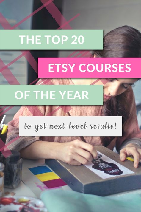 Are you wanting to double your Etsy traffic? Here are 20 online etsy courses you can take right now to increase your traffic and your sales. These are some of the best courses I've taken. If you are ready to start selling more products check these out. #etsy #etsyshop Starting Etsy Shop, Starting An Etsy Business, Marketing And Sales, Best Online Courses, New Year Goals, Sales Tips, Marketing Skills, Business Plan Template, Seo Optimization