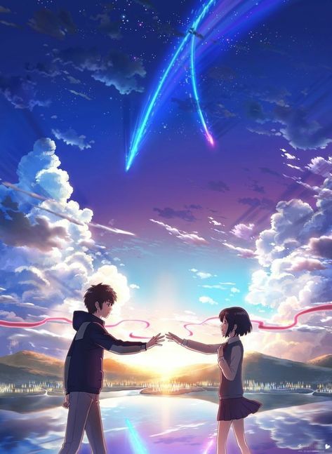 Mata Manga, Kimi No Na Wa Wallpaper, Your Name Movie, Your Name Wallpaper, هاكونا ماتاتا, Your Name Anime, Sky Anime, Anime Backgrounds Wallpapers, Name Wallpaper