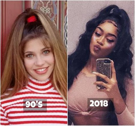 1992 Hairstyles, 1990 Hairstyles, Early 2000s Hair, 1990s Makeup, 90’s Makeup, 1990s Hairstyles, 90's Hairstyles, 2000s Hair, 1990 Style