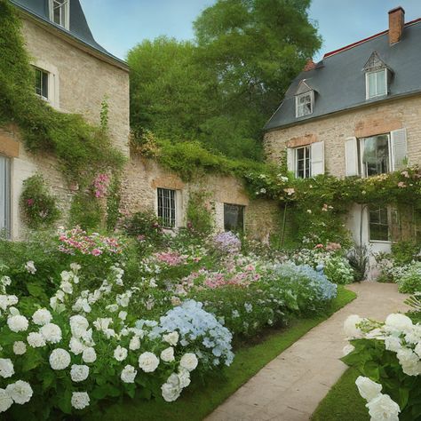 15 French Cottage Garden Ideas » Comfy Ideas French Garden Landscape, Backyard French Garden, French Villa Garden, French Farmhouse Landscaping, French Cottage Garden Provence France, French Countryside Landscape, French Countryside Garden, French Flower Garden, Small French Garden