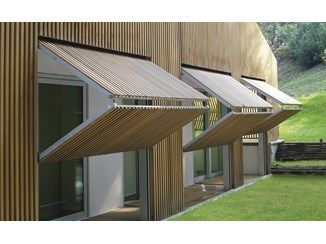 Blinds and Sunblinds | Archiproducts Exterior Blinds, Solar Shading, Woven Wood Shades, Sheer Shades, Aluminum Blinds, Solar Shades, Fabric Blinds, Modern House Exterior Colors, Wood Shades