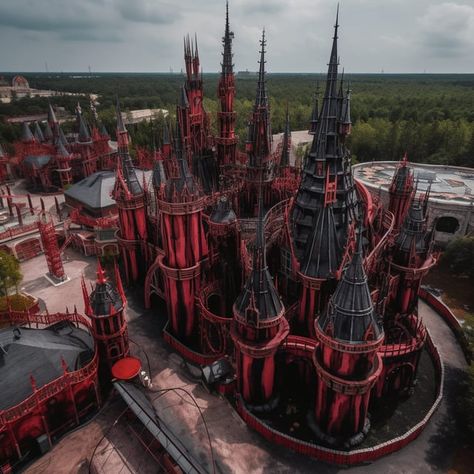 AI-generated Satanic theme park, wow, I wish this was real : WitchesVsPatriarchy Gothic Theme, Anti Feminist, Planet Coaster, Smart Auto, Black Lives Matter Movement, Psychobilly, Gothic House, Halloween Carnival, Step Inside