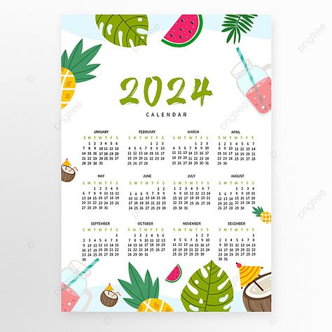 2024 calendar fruit template Fruit Calendar, Fruit Template, Ad Template, 2024 Calendar, Template Download, Templates Downloads, Your Design, Free Png, Png Image