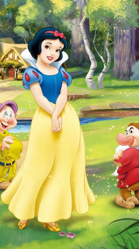 Snow White Wallpaper, Snow White Pictures, Snow White Art, The Brothers Grimm, Disney Princess Artwork, Disney Princess Snow White, Snow White Disney, All Disney Princesses, Sette Nani