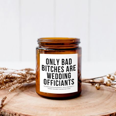 Funny Wedding Officiant Gift Only Bad Bitches Are Officiants, Unique Proposal Gift for Wedding Professionals, Will You Marry Us - Etsy Officiant Proposal, Officiant Gift, Wedding Officiant Gift, Unique Proposals, Gift For Wedding, Funny Wedding, Wedding Officiant, Proposal Gifts, Wedding Professional