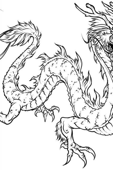 Are you looking for free Coloring Worksheets for Grade 3 for free? We are providing free Coloring Worksheets for Grade 3 for free to support parenting in this pand Math Shapesmic! #ColoringWorksheetsforGrade3 #ColoringWorksheets #Grade3 #Coloring #Worksheets #WorksheetSchools Chinese Dragon Drawing, Tato Flash, Dragon Tattoo Sketch, Dragon Tattoo Art, Dragon Coloring, Chinese Dragon Tattoos, Japanese Dragon Tattoo, Istoria Artei, Dragon Coloring Page