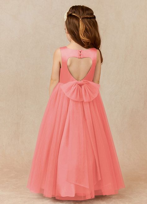 Coral Flower Girl Dresses, Coral Flower, Tulle Flower Girl, Coral Flowers, Flower Girl Dresses Tulle, Vibrant Flower, Flower Girl Dress, Flower Girls, Tea Length