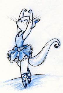 Ballet Cat Illustration, Dancing Cat Illustration, Dancing Cat Drawing, Cartoon Ballerina, Cat Ballerina, Ballerina Cat, Ballet Illustration, Ballerina Illustration, Dancing Drawing