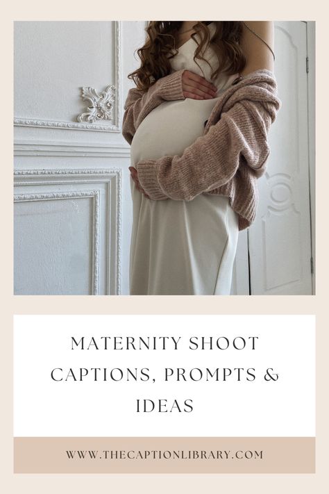 Let your photos speak volumes with our creative caption ideas, designed to capture the joy and anticipation of motherhood. Explore our blog post and share your maternity shoot with the world! #maternityshoot Maternity Picture Quotes, Maternity Photo Post Caption, Maternity Photo Shoot Captions Instagram, Maternity Shoot Quotes, Maternity Photoshoot Captions Instagram, Maternity Photo Instagram Captions, Casual Maternity Shoot Outfits, Maternity Photography Captions, Maternity Shoot Prompts