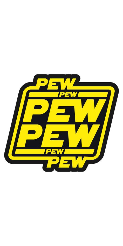 Star Wars Logo Pew Pew Pew Sticker. #Logo #starwars #Pew Star Wars Logos, Pew Pew Pew, Star Wars Stickers, Projets Cricut, Star Wars Logo, Star Wars Merchandise, Star Wars Tshirt, Pew Pew, Jrr Tolkien