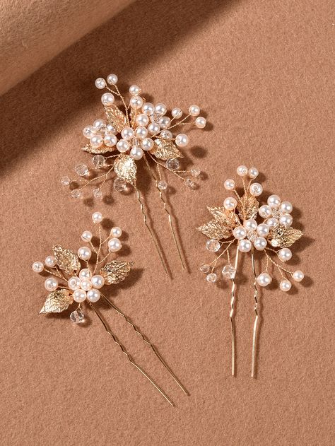 Hair Decoration Accessories, Pearl Hair Pin, Gold Hair Pin, Gold Headpiece, Gold Hair Accessories, Floral Accessories Hair, Headpiece Jewelry, Pearl Decor, Hair Accessories Clips