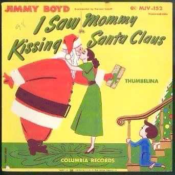 So cute Mommy Kissing Santa Claus, Holly Decorations, Christmas Albums, Mid Century Christmas, St Nick, Christmas Collectibles, Record Sleeves, Santa Clause, Christmas Memory