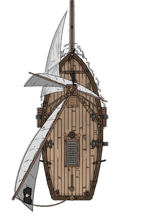 Small Pirate Sloop - Click to view on Ko-fi - Ko-fi ❤️ Where creators get support from fans through donations, memberships, shop sales and more! The original 'Buy Me a Coffee' Page. Pirate Ship Art, Navi A Vela, Pirate Boats, Ship Map, Dnd World Map, Old Sailing Ships, Pirate Art, Tabletop Rpg Maps, Rpg Map