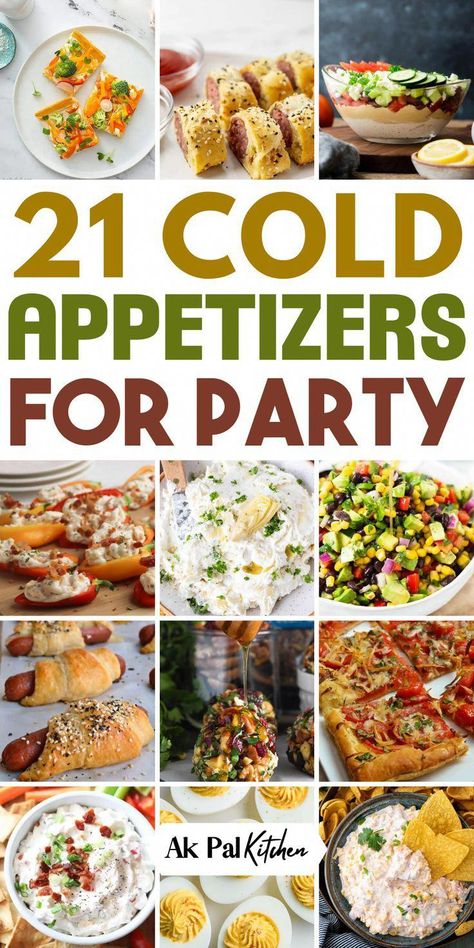 Cold Party Appetizers, Winter Appetizers, New Years Appetizers, Make Ahead Appetizers, Lake Food Ideas Summer, Food Ideas Summer, Lake Food Ideas, Appetizers Easy Finger Food, Quick And Easy Appetizers