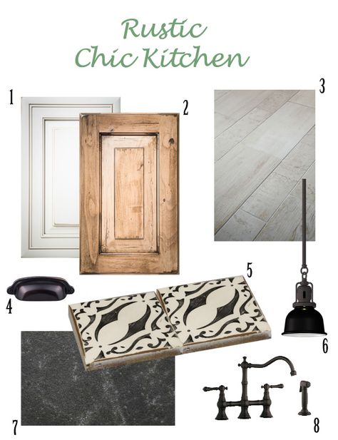 Western Rustic Kitchen, Modern Interior Design Mood Board, Farmhouse Kitchen Mood Board, Mood Board Colour Palettes, Kitchen Mood Board Colour Palettes, Farmhouse Finishes, Rustic Chic Kitchen, Kitchen Moodboard, House Makeovers