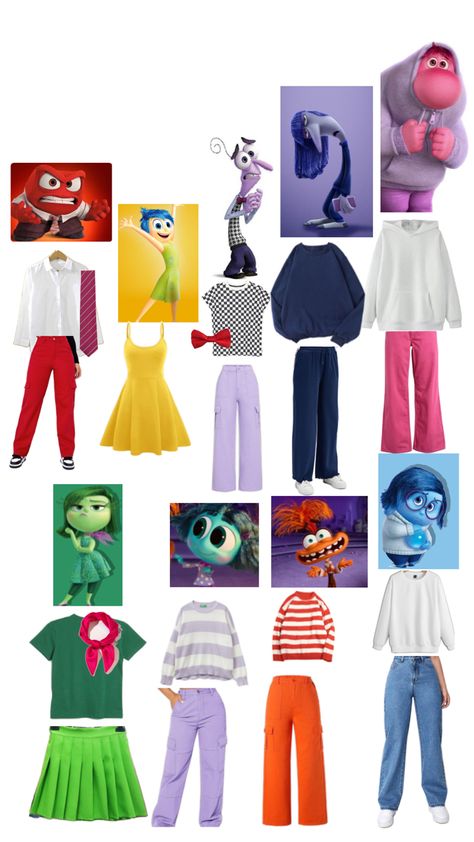 Inside Our Halloween Costume, Monsters Inc Boo Halloween Costume, Inside Out Two Halloween Costumes, Emotions Halloween Costume, Inside Out Characters Halloween Costume, Inside Out Characters Halloween, Inside Out 2 Characters Costumes, Ennui Inside Out Costume, Inside Out Costume Ideas Diy