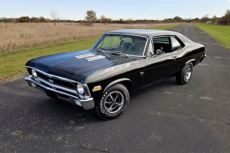 Chevy Nova Ss, Chevy Ss, Harley Bobber, Classic Car Restoration, Classic Cars Trucks Hot Rods, Chevrolet Nova, Chevy Nova, Car Restoration, Barrett Jackson