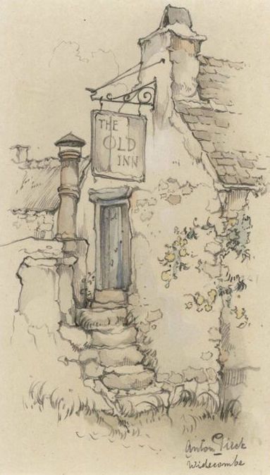 Ye old Tavern Anton Pieck, A Drawing, Anton, A House, The Old, Entrance, Building