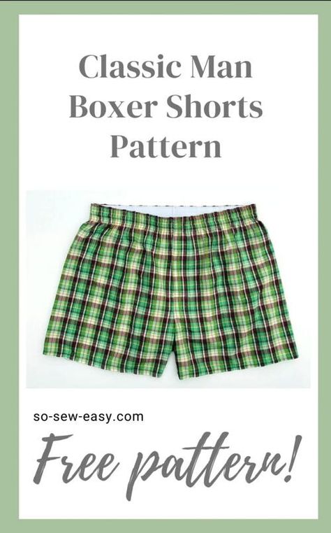 Mens Pajama Shorts Pattern Free, Boxer Shorts Sewing Pattern Free, Boxer Pattern Free Sewing, Boxers Sewing Pattern, Boxer Shorts Sewing Pattern, Mens Boxer Shorts Pattern Free, Mens Boxer Briefs Pattern Free, Men Boxers Pattern Free Sewing, Sewing Patterns Men