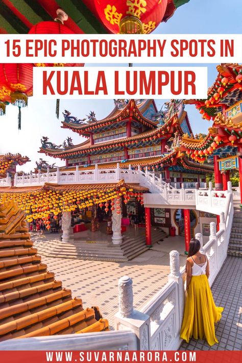 Pinterest Pin for the best instagrammable places to see in Kuala Lumpur. Kuala Lumpur Instagrammable, What To Do In Kuala Lumpur, What To Wear In Kuala Lumpur, Kuala Lumpur Restaurants, Kula Lumpur Malaysia, Malaysia Places To Visit, Kuala Lumpur Outfit Ideas, Malaysia Travel Outfit, Kuala Lumpur Photo Ideas