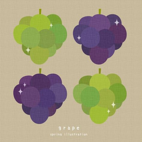 Grapes Illustration Design, Grapes Illustration, Grape Illustration, Fruit Song, Grape Drawing, Food Lettering, Autumn Fruit, Spring Illustration, Fruits Drawing