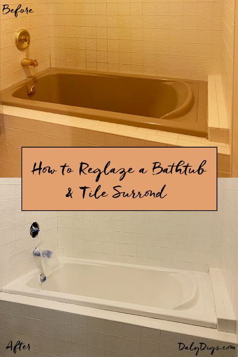 Reglazed Bathroom Tile, Resurface Bathtub, Tub Resurfacing, Tile Reglazing, Bathtub Makeover, Tub Refinishing, Tile Tub, Reglaze Bathtub, Tub And Tile