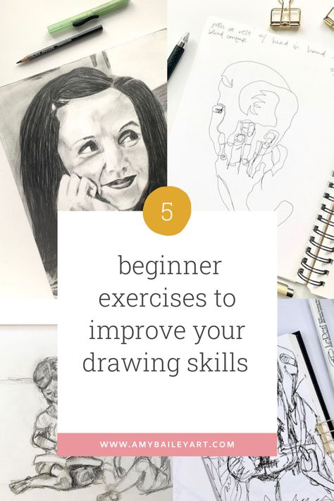 When it comes to drawing consistent practice is the only way to get better. These exercises will train your eye to see and improve your hand eye coordination which is how you improve your drawing skills. Some might call these “Beginner Drawing Exercises”, but these are exercises I still do as often as I can. I like to call them “Essential Drawing Exercises”. Learning these mechanics of drawing will serve you well in every other medium or artistic endeavor you undertake. Drawing Exercise For Beginners, Ways To Improve Drawing Skills, How To Improve Sketching Skills, Daily Sketching Exercises, Beginner Drawing Exercises, How To Improve Your Drawing Skills, Drawing Practice Exercises Beginner, How To Improve Drawing Skills, Drawing Excersizes