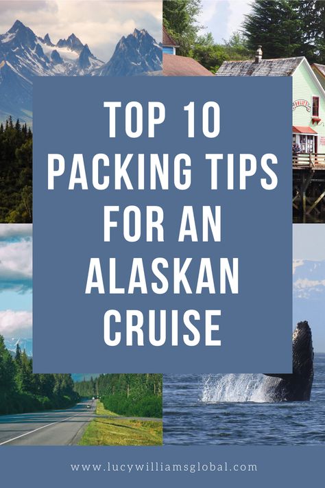 Top 10 Packing Tips for an Alaskan Cruise  - Packing for an Alaskan cruise requires careful preparation to ensure you stay comfortable and make the most of your adventure. Start with layering essentials. A good waterproof jacket is crucial for unpredictable weather, and it pairs well with thermal tops and fleece jackets for warmth.  Alaska Cruise Travel | Alaska Cruise Outfits | Cruise Ship Packing List | Alaska Cruise Wear | Alaska Cruise Packing List June July August September | Cruise Tips Cruise Ship Packing List, Packing For An Alaskan Cruise, Alaska Cruise Wear, Packing For Alaska, Alaska Packing List, Alaska Cruise Packing List, Alaska Cruise Excursions, Layering Clothing, Alaska Travel Cruise