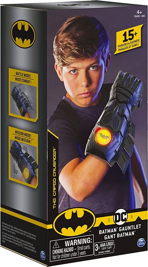 BATMAN, Interactive Gauntlet with Over 15 Phrases and Sounds, Kids Toys for Boys Aged 4 and Up #gadget #tech #tools #technology #gadget_gift #tech_aesthetic Tech Gauntlet, Batman Phrases, Batman Adventures, Best Christmas Toys, Batman Toys, Tech Aesthetic, Kids Toys For Boys, Retro Arcade, Spin Master